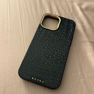 Black Crocodile Pattern Phone Case
